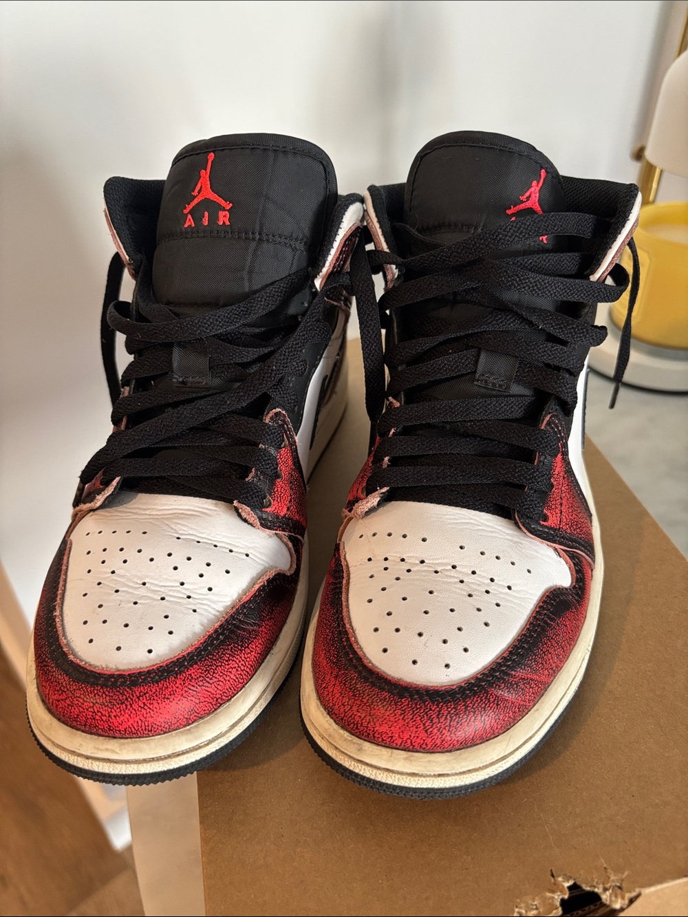 Jordan Men's Sneakers - Black/White/Red
